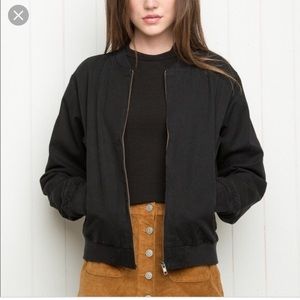 SALE!! Black brandy Melville bomber jacket